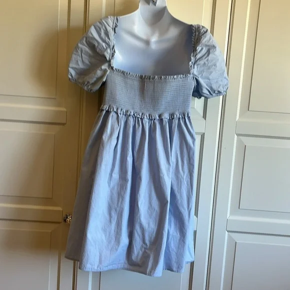Aritzia Sunday Best Sun
Deh Hadley Babydoll Poplin
Mini Dress Blue Size Small - Picture 11 of 11
